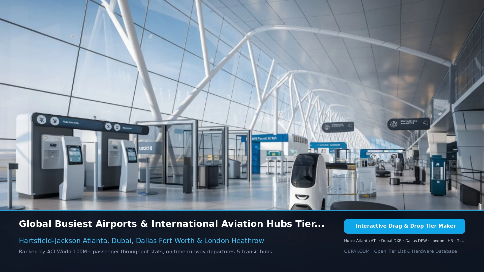 Busiest Airports of 2026 - 天梯图与数据榜单