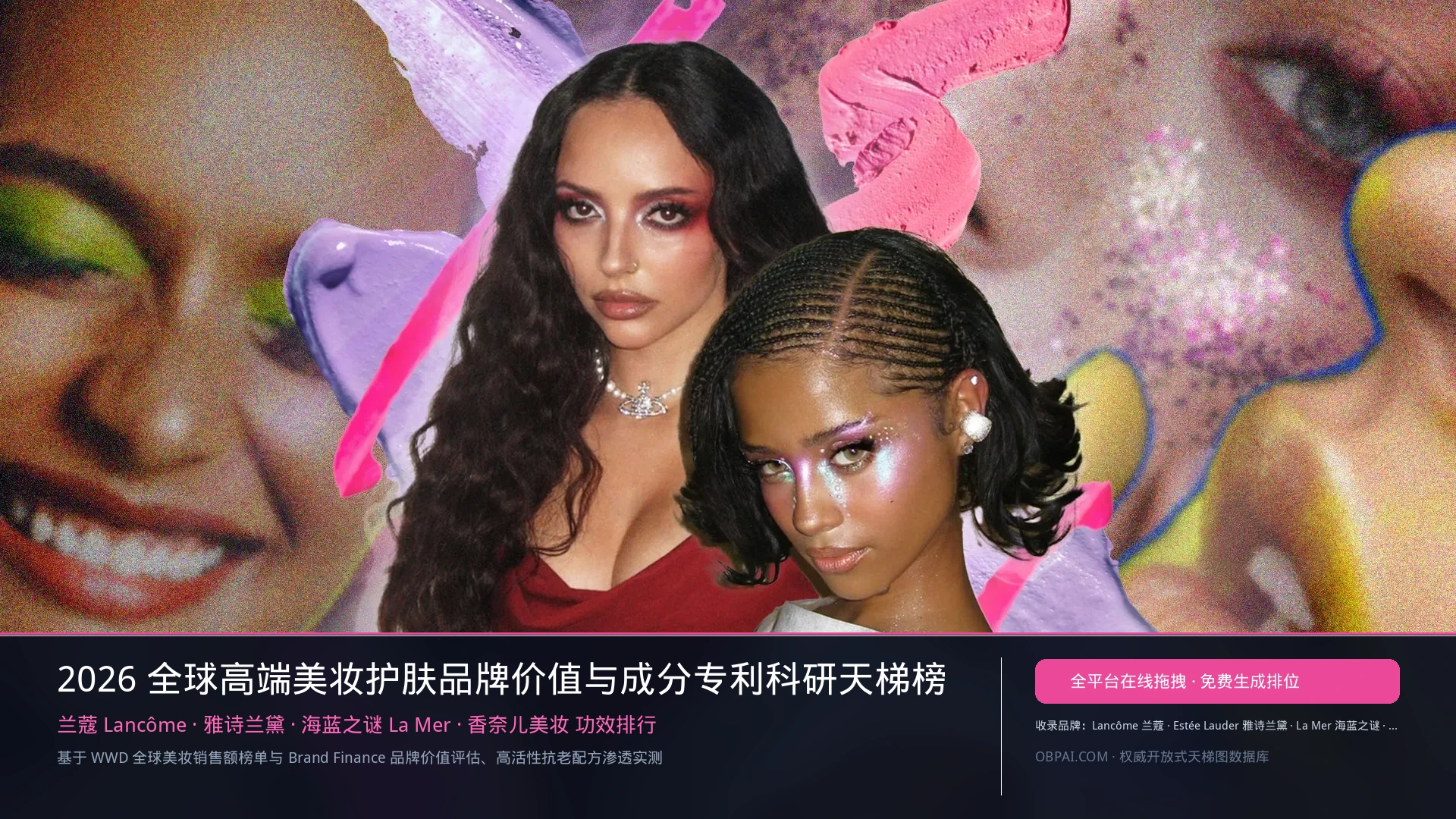 化妆品品牌排行榜 - 天梯图与数据榜单