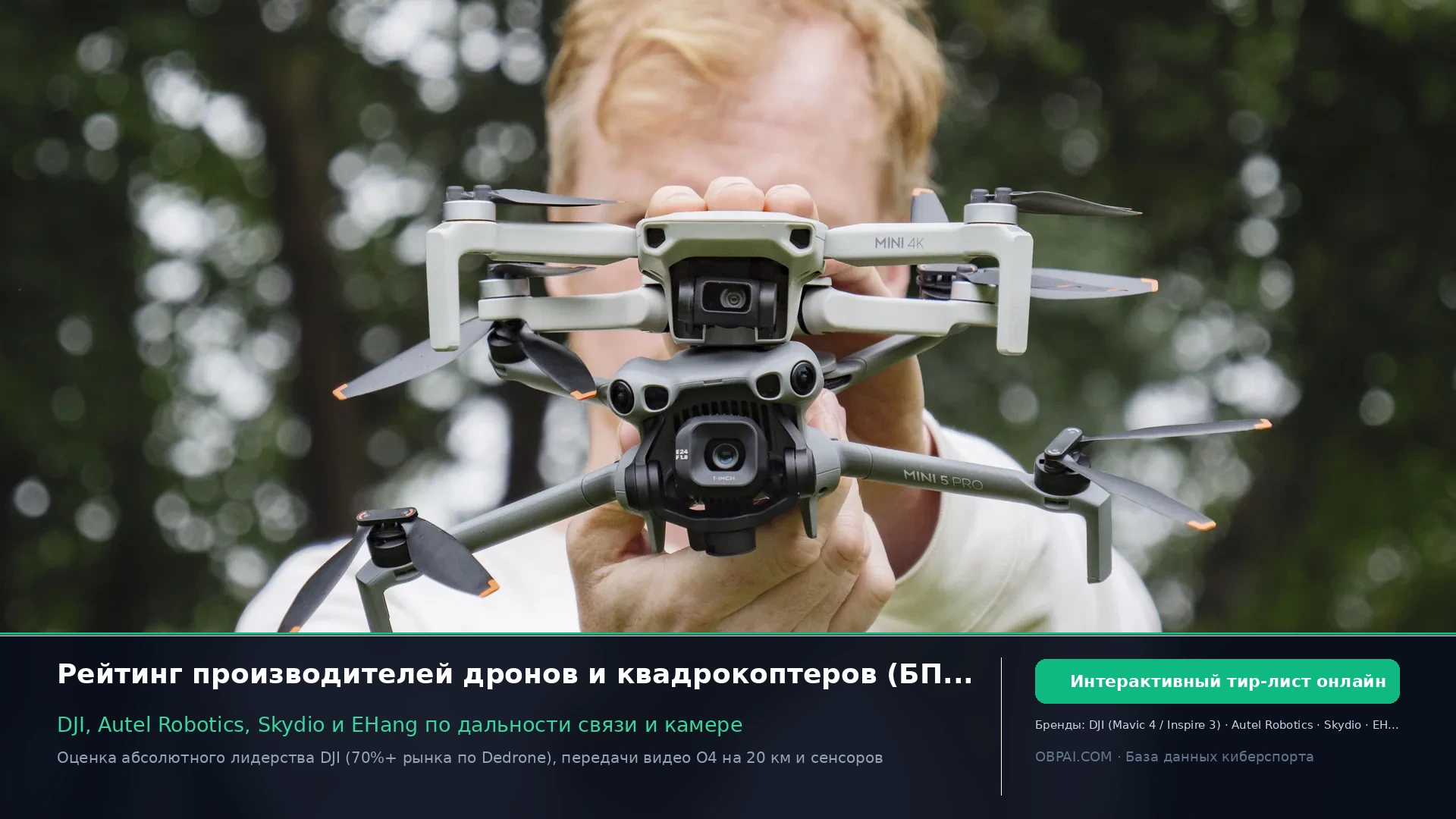 Рейтинг брендов дронов 2026 - 天梯图与数据榜单