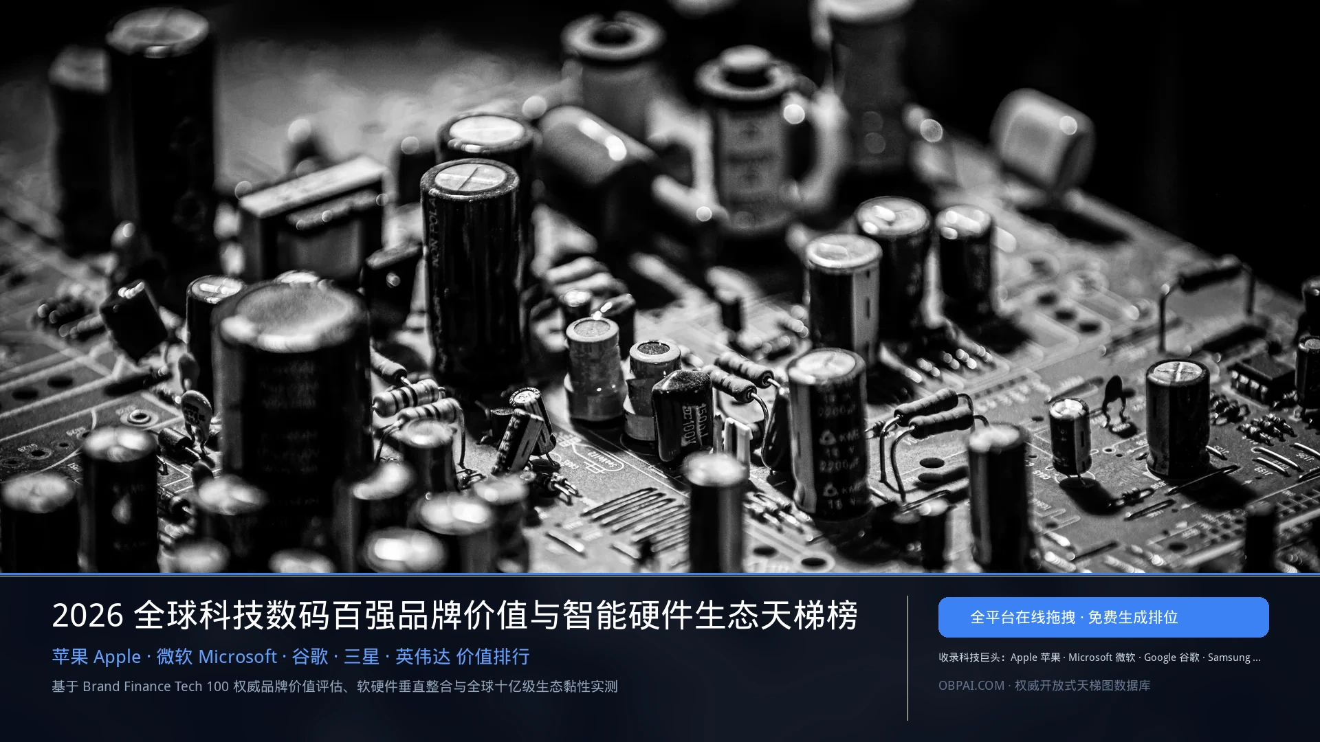 数码电子品牌排行榜 - 天梯图与数据榜单