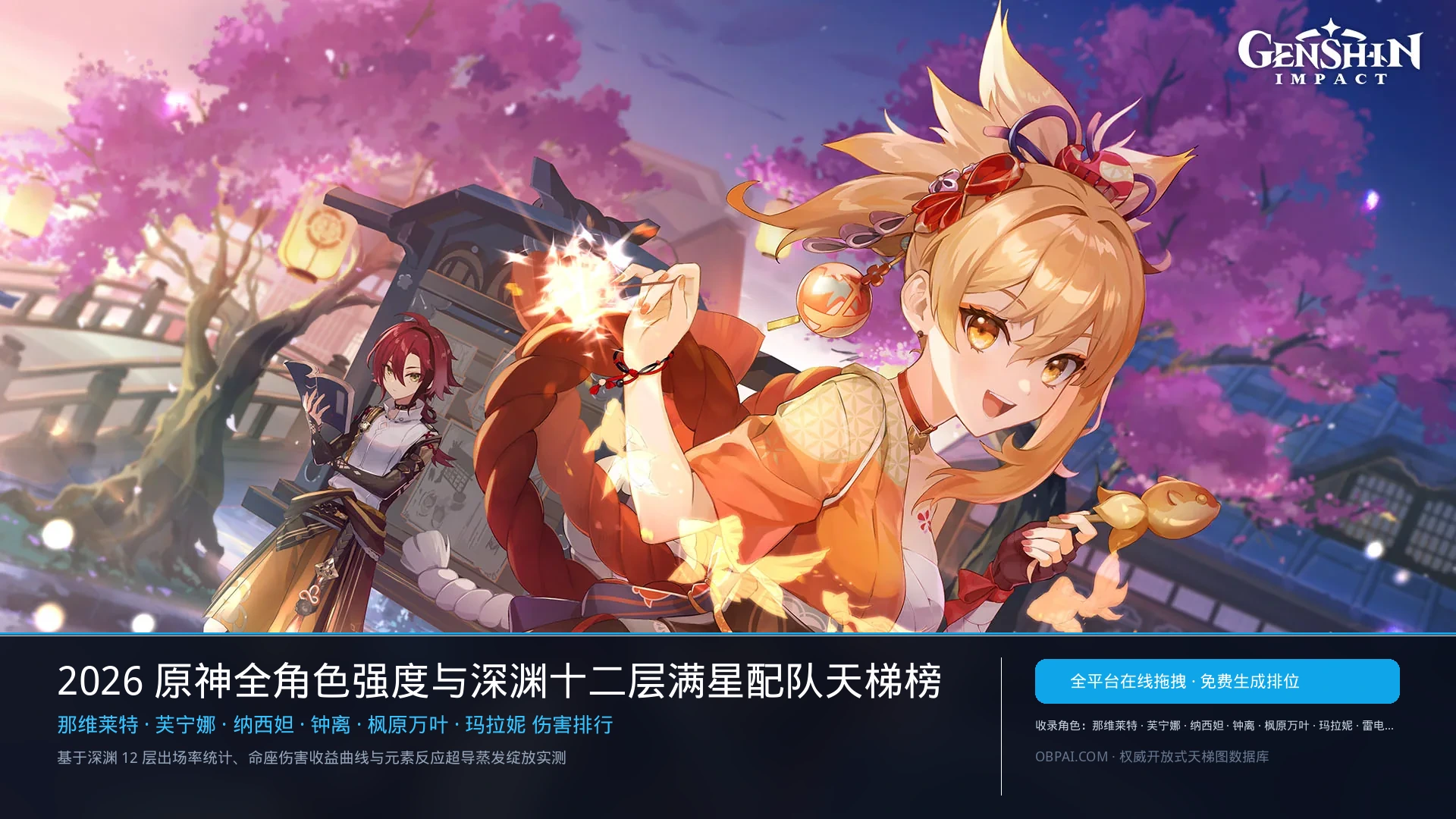 原神角色排行榜