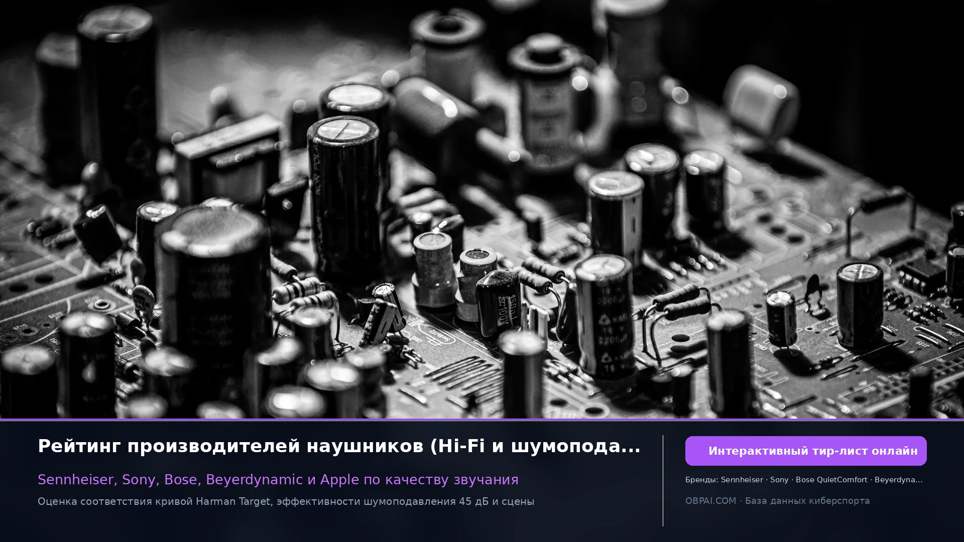 Рейтинг брендов наушников 2026 года - 天梯图与数据榜单
