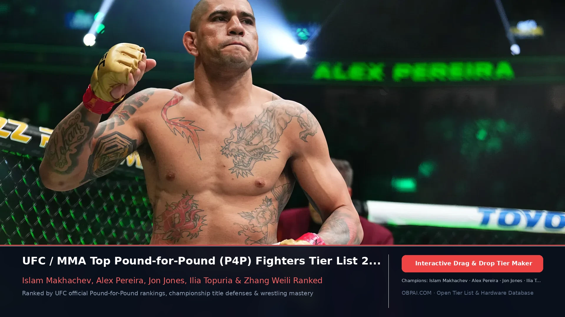 MMA Fighter Rankings for 2026 - 天梯图与数据榜单