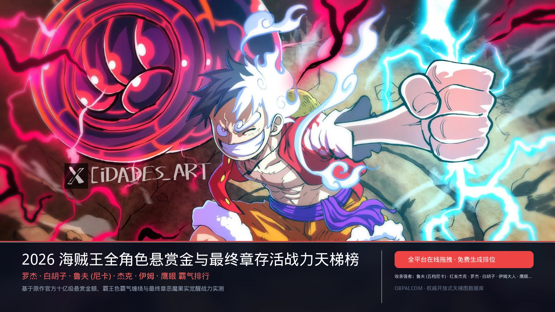 海贼王角色排行榜 - 天梯图与数据榜单