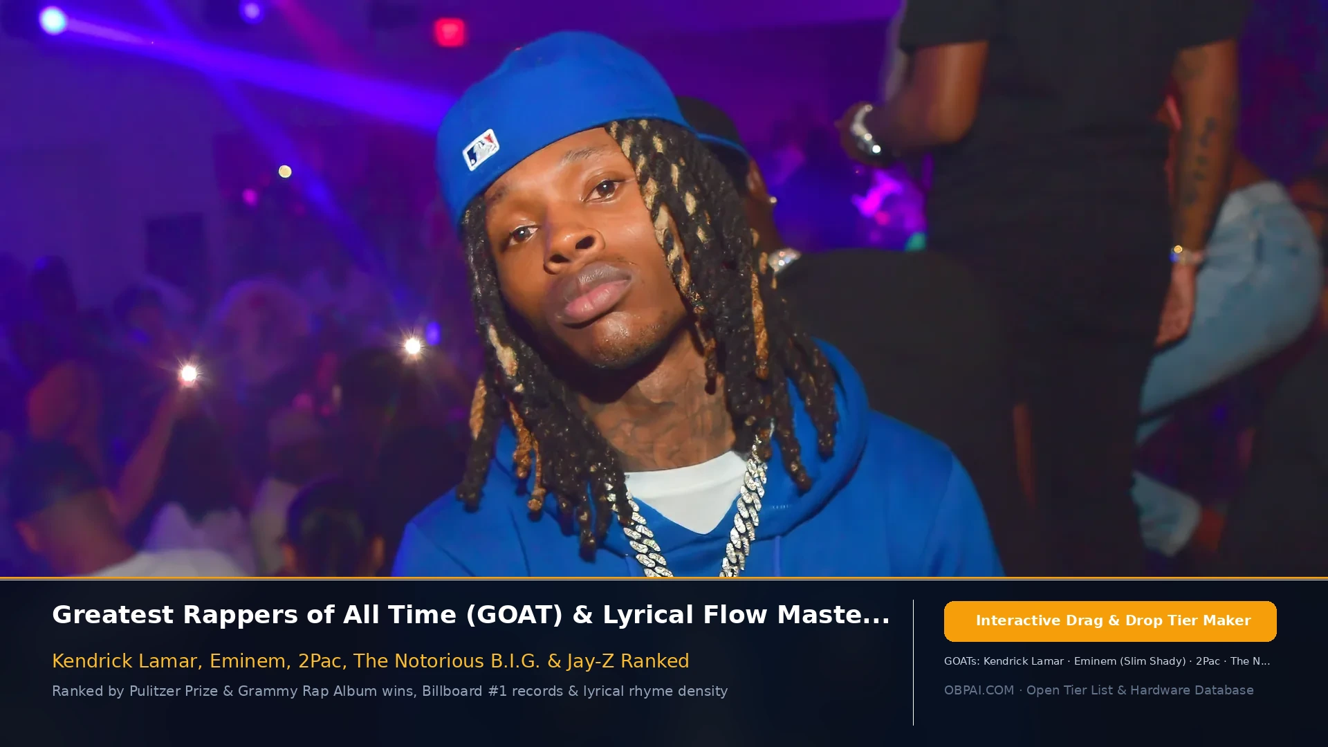 Top Rappers of 2026 - 天梯图与数据榜单