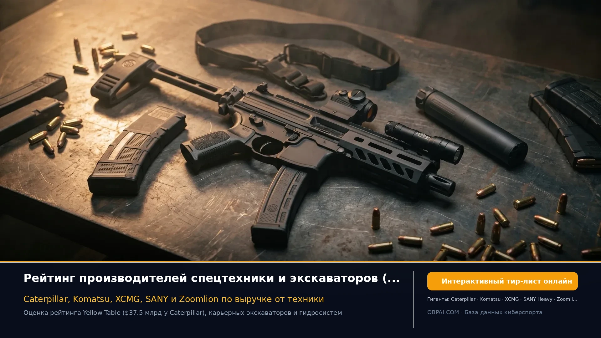 Мировые производители стройтехники 2026 - 天梯图与数据榜单
