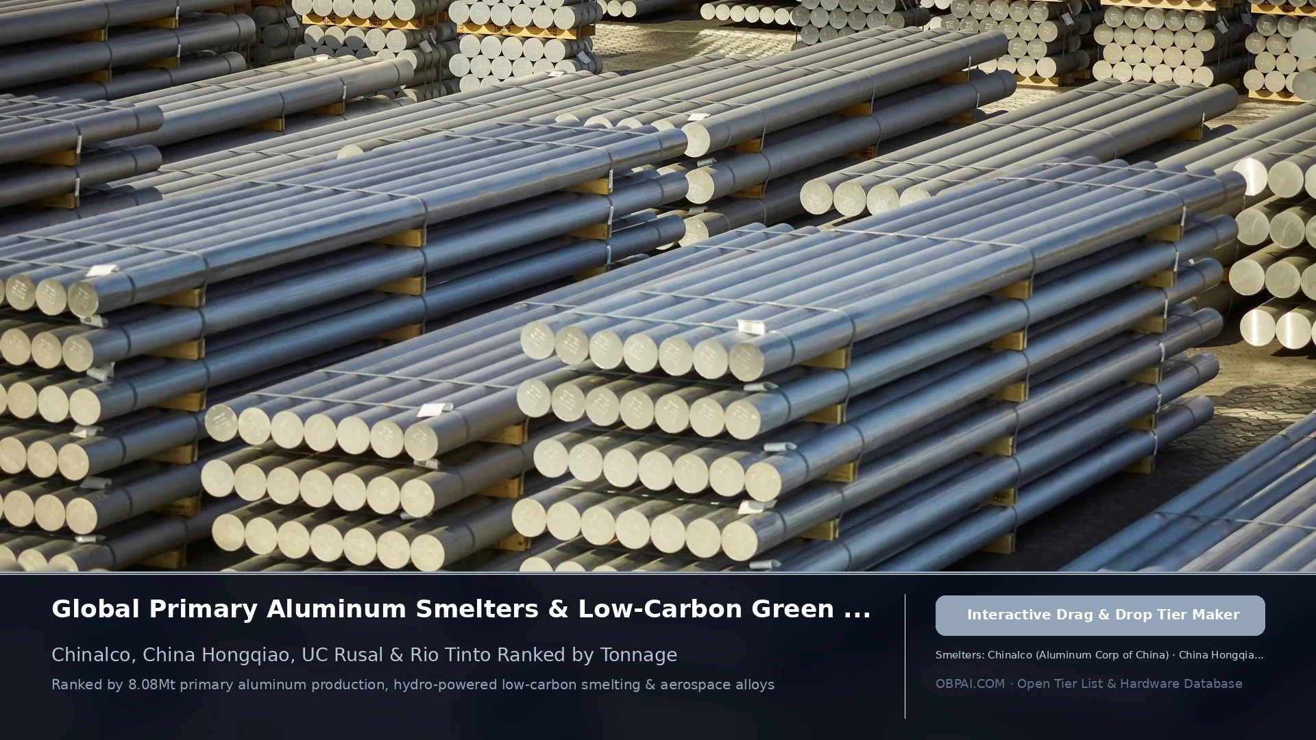Global Aluminum Companies of 2026 - 天梯图与数据榜单
