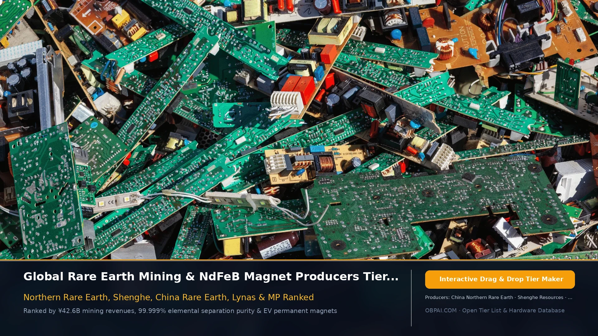 Global Rare Earth Companies of 2026 - 天梯图与数据榜单