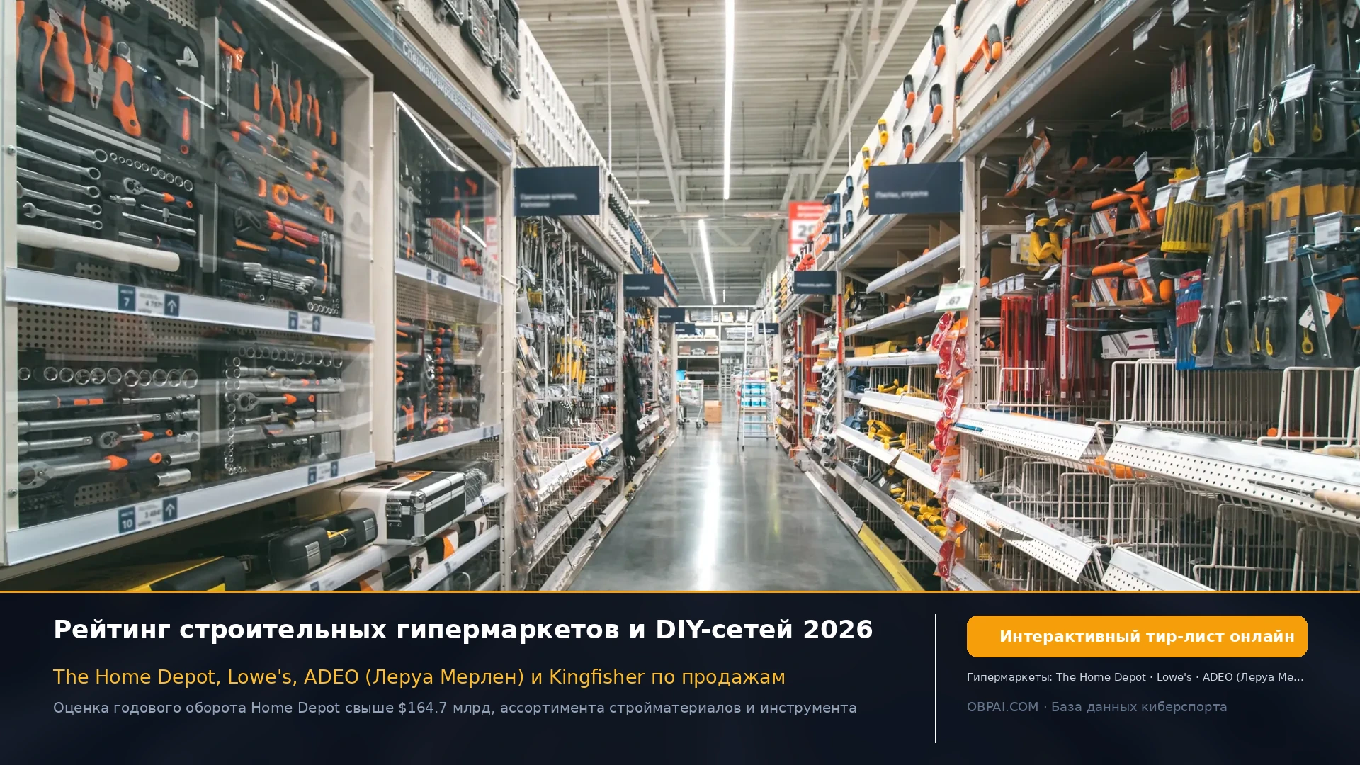 Глобальный DIY-ритейл 2026 - 天梯图与数据榜单