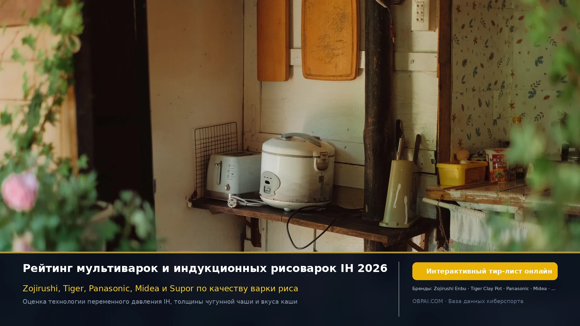 Глобальные рисоварки 2026 - 天梯图与数据榜单