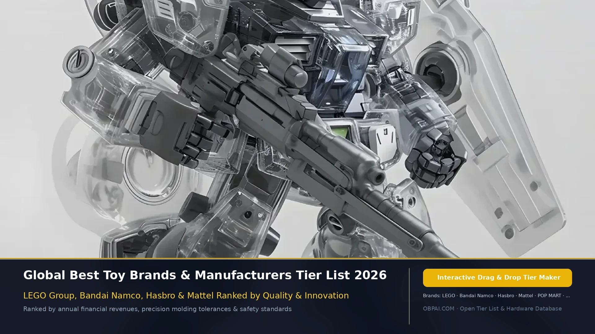 Global Best Toy Brands Tier List 2026 - 天梯图与数据榜单