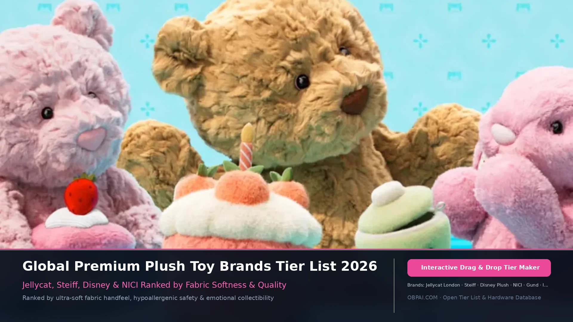 Global Plush Toy Brands Tier List 2026 - 天梯图与数据榜单