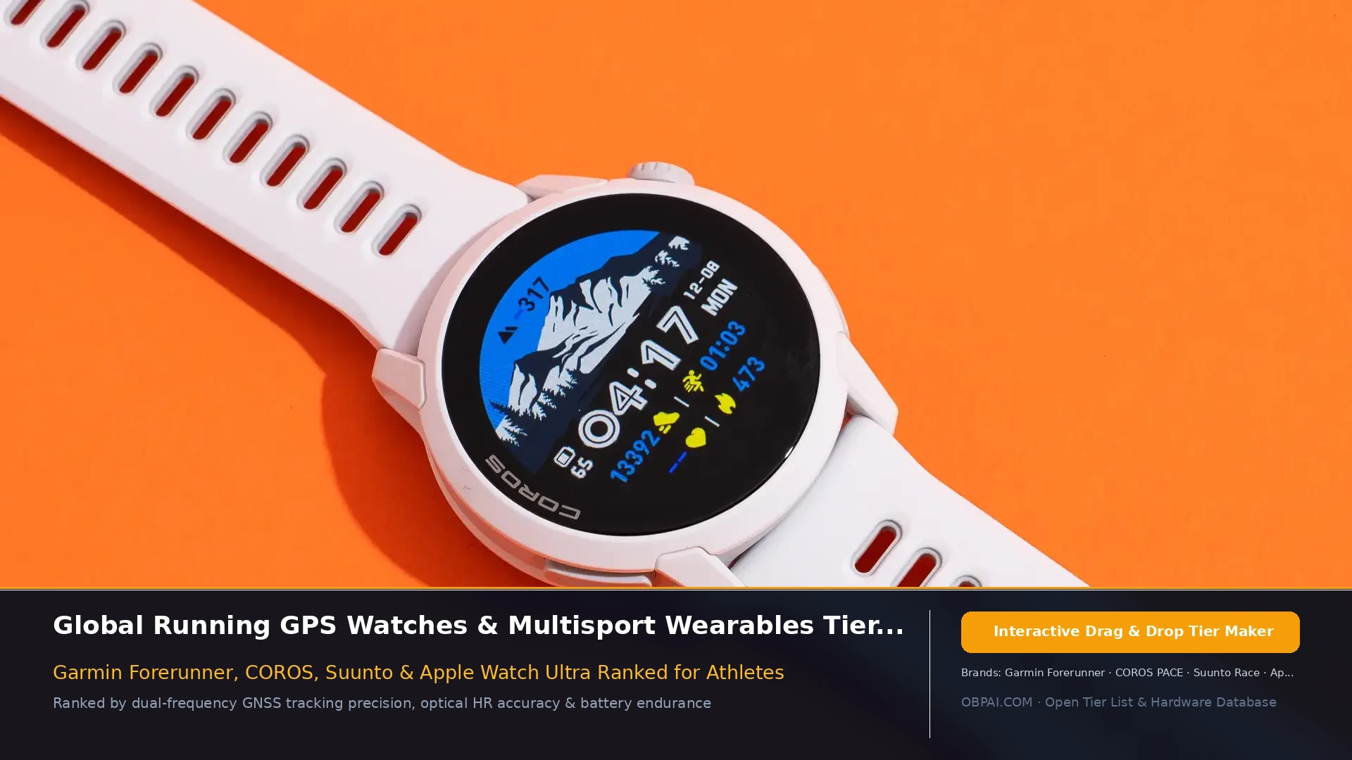 Global Professional Running GPS & Trail Watches Tier List 2026 - 天梯图与数据榜单