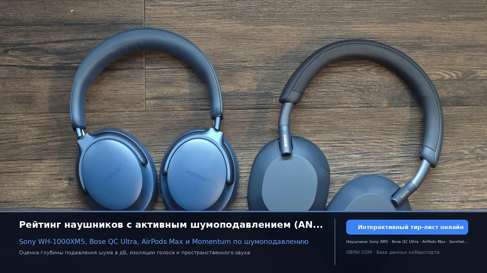 Рейтинг ANC наушников и TWS 2026 - 天梯图与数据榜单
