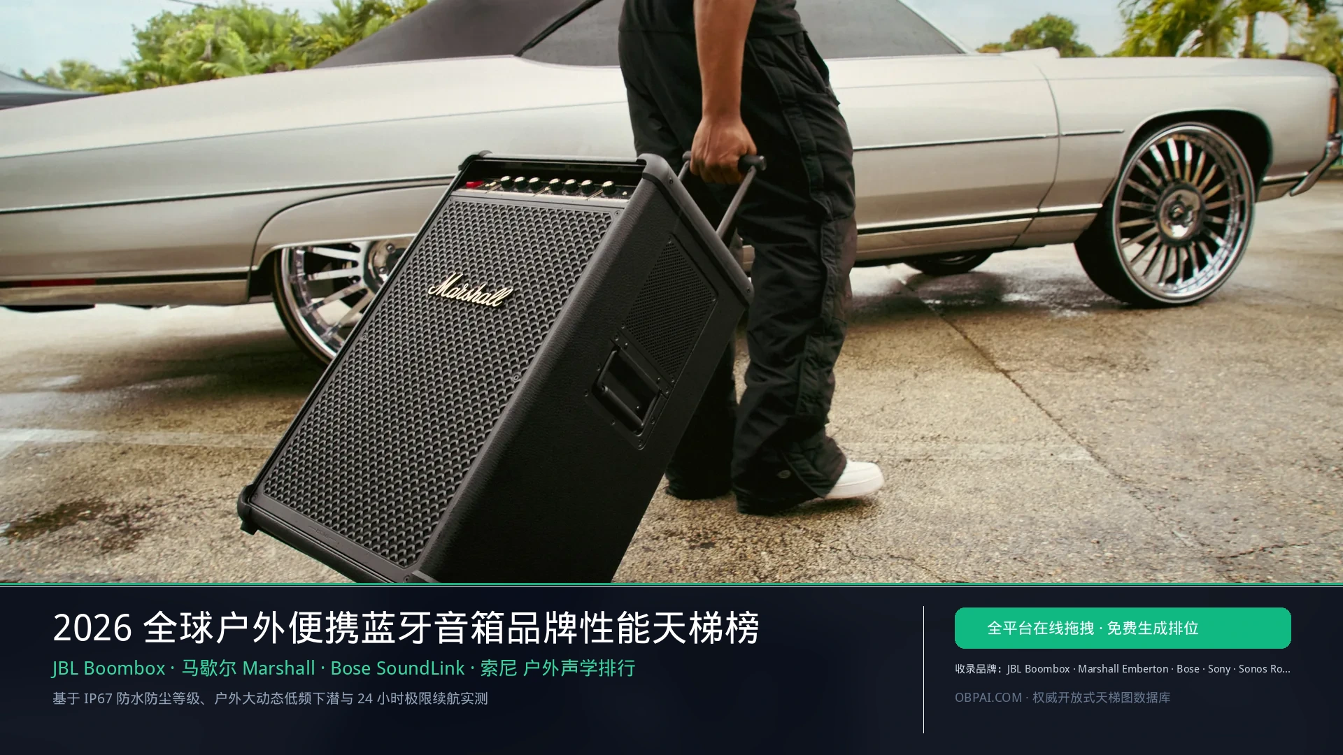 2026年全球户外便携蓝牙音箱品牌排行榜 - 天梯图与数据榜单