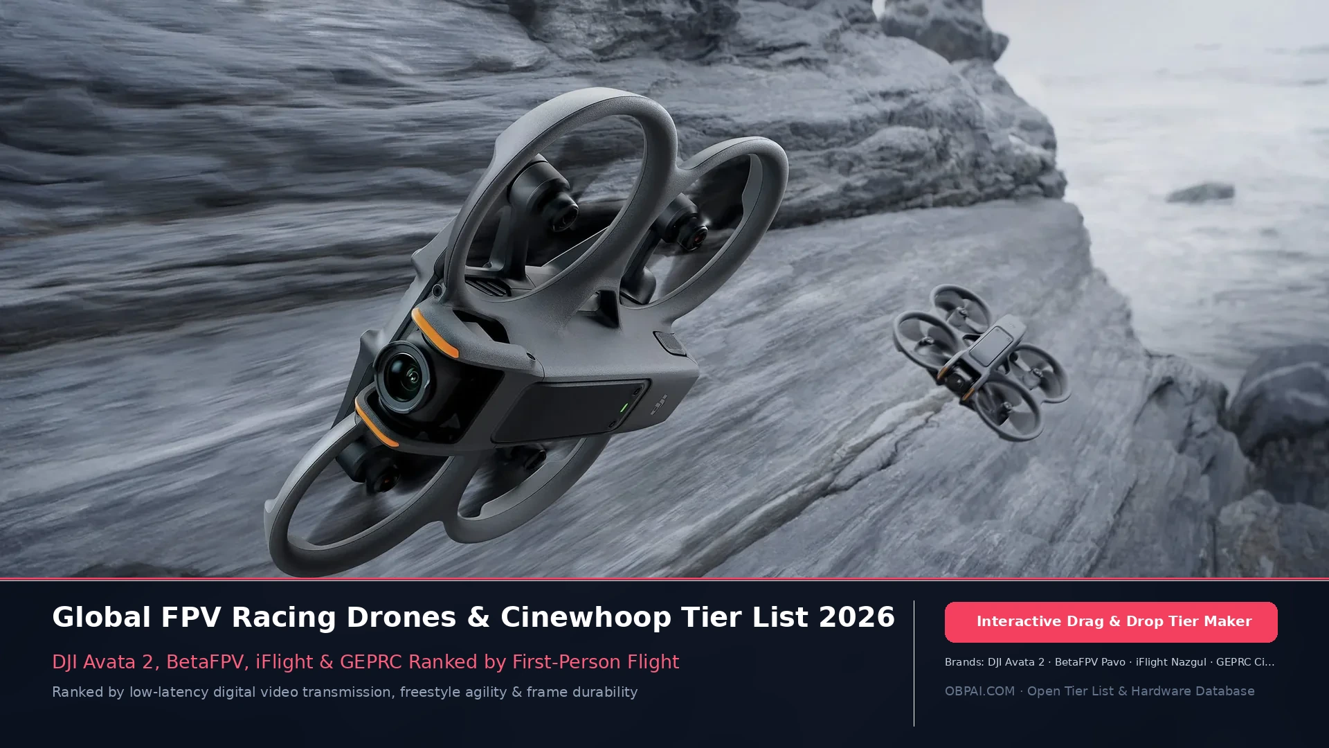 Global FPV Racing Drones & RC Brands Tier List 2026 - 天梯图与数据榜单