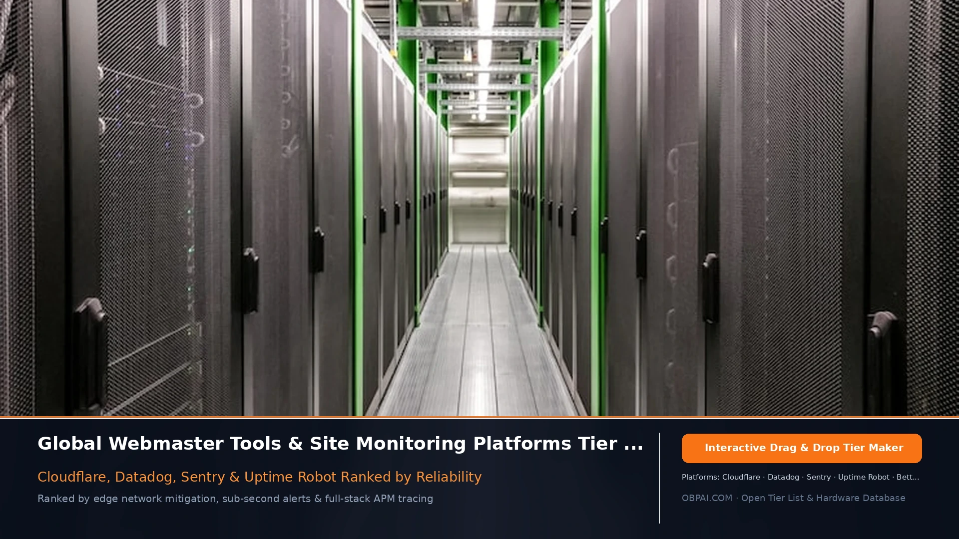 Global Webmaster Tools & Site Monitoring Platforms Tier List 2026 - 天梯图与数据榜单