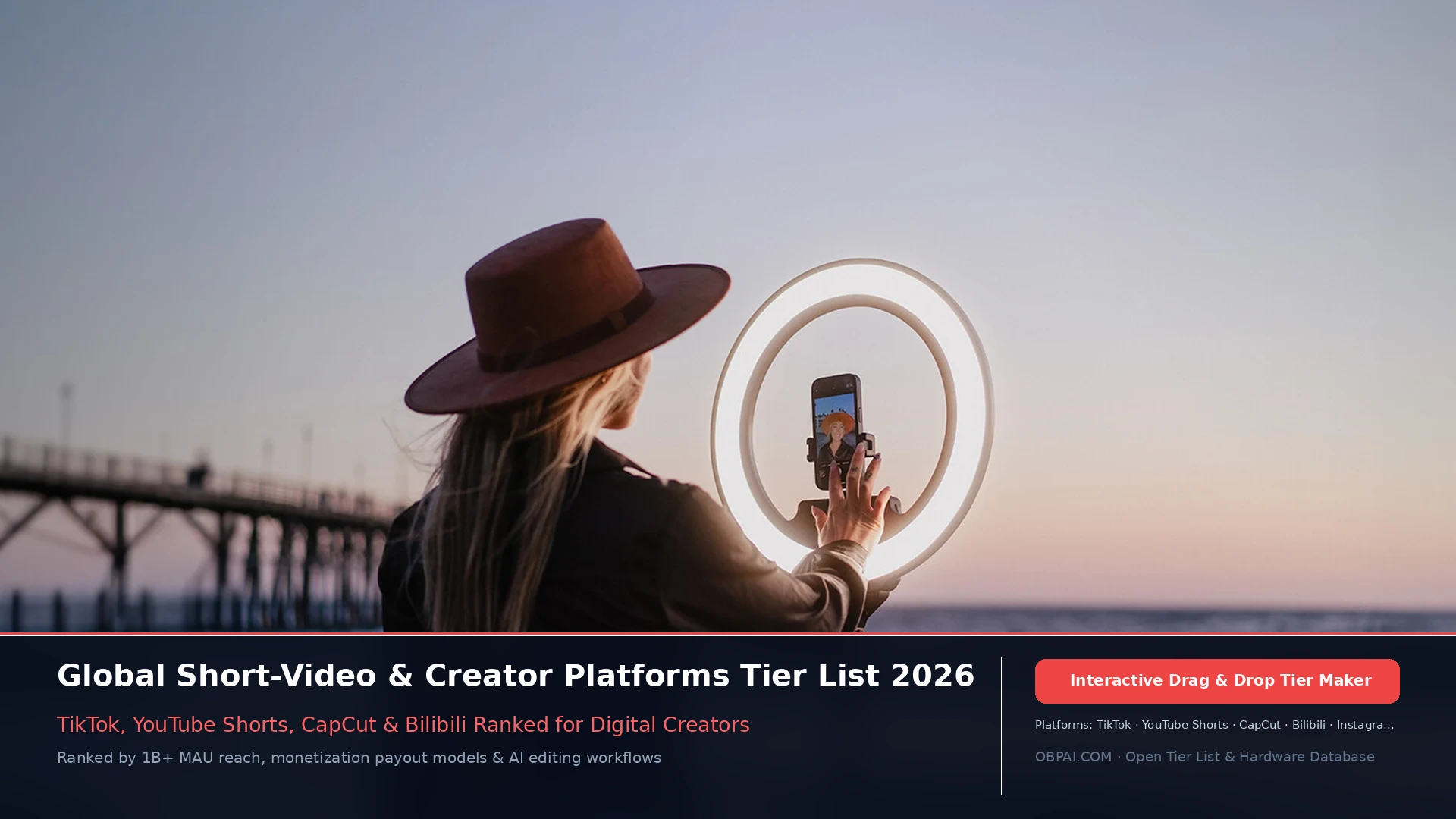 Global Short-Video & Creator Platforms Tier List 2026 - 天梯图与数据榜单