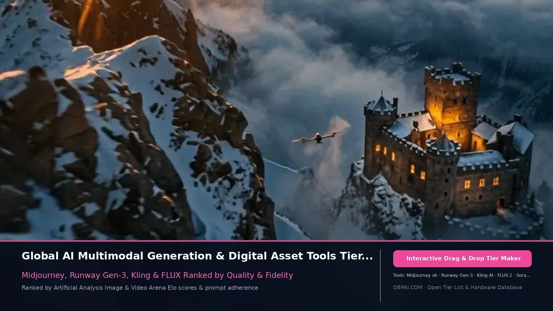 Global AI Multimodal Generation & Digital Asset Tools Tier List 2026 - 天梯图与数据榜单