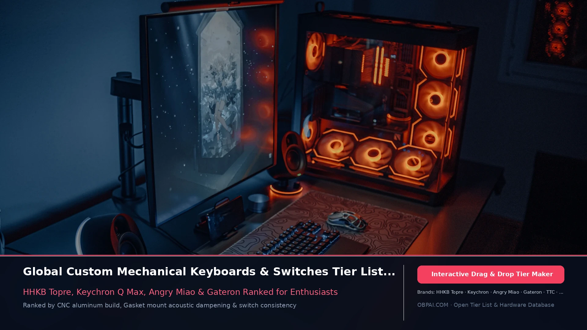 Global Custom Mechanical Keyboards Tier List 2026 - 天梯图与数据榜单