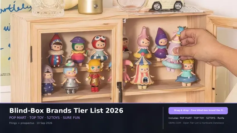 Blind-Box Brands Tier List 2026
