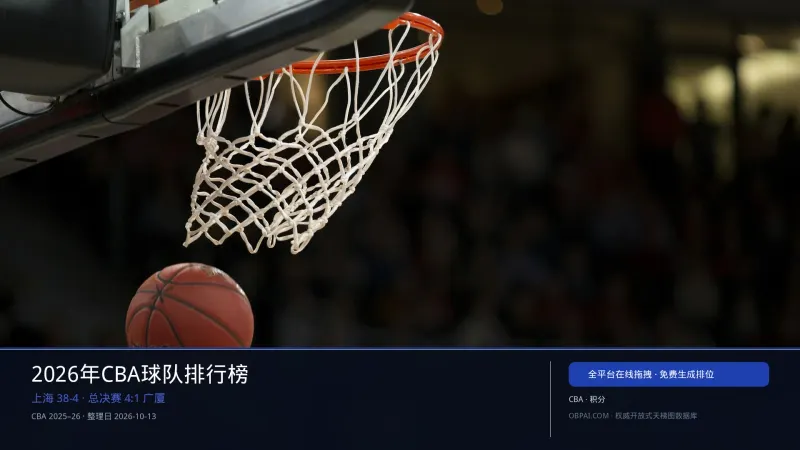 2026年CBA球队排行榜