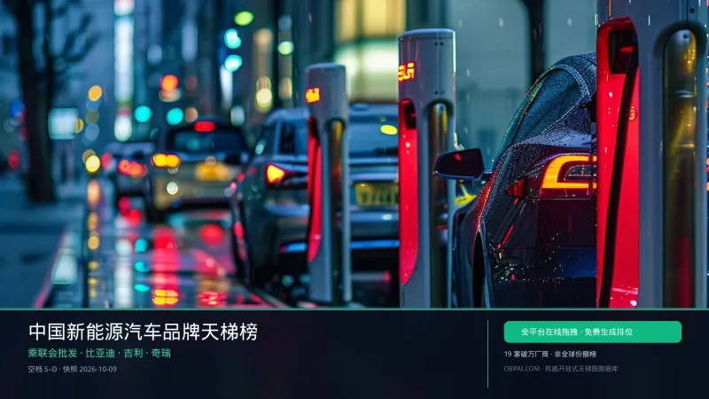 2026年中国新能源汽车品牌排行榜