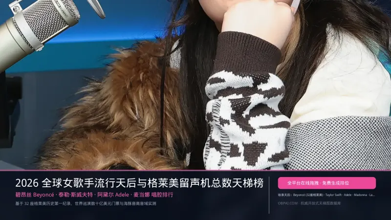 2026年女歌手排行榜