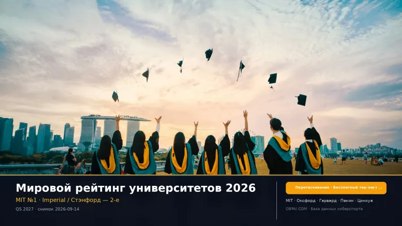 Мировой рейтинг университетов 2026 - 天梯图与数据榜单
