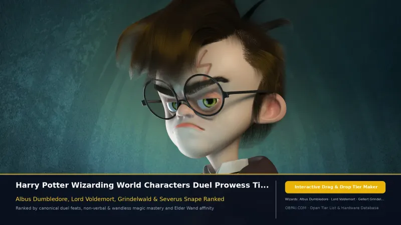 Harry Potter Character Rankings for 2026
