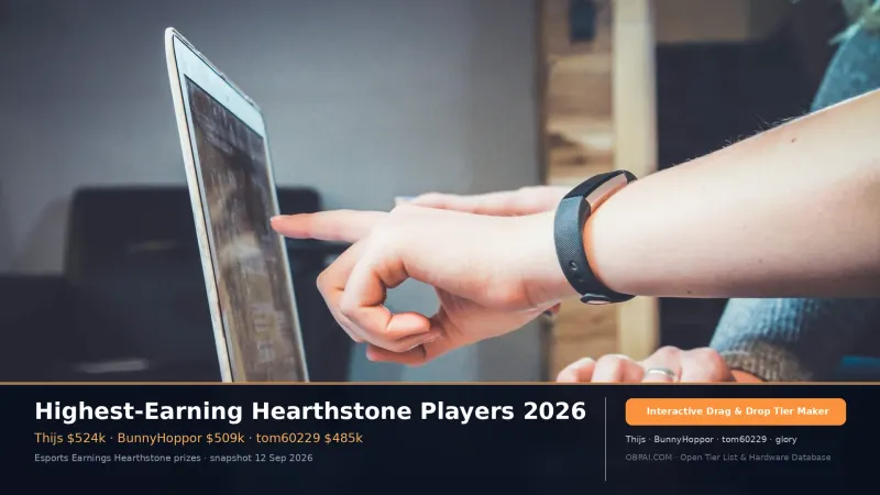 Highest-Earning Hearthstone Players 2026