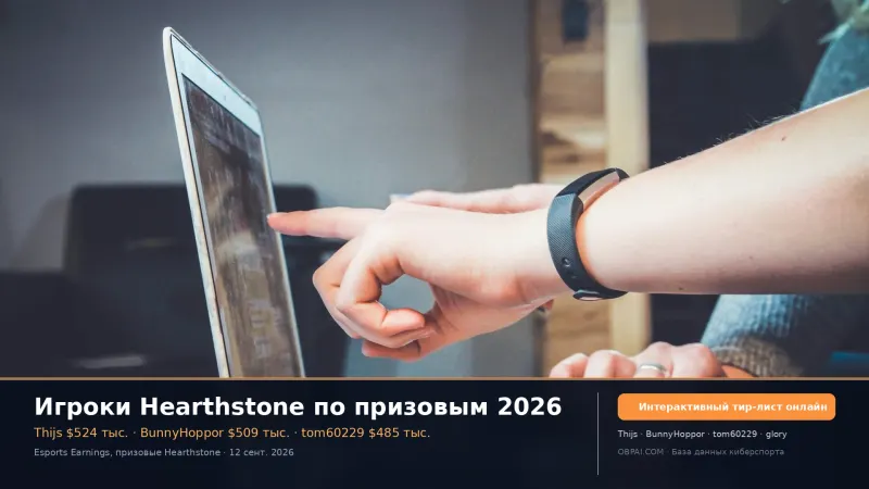 Игроки Hearthstone по призовым 2026