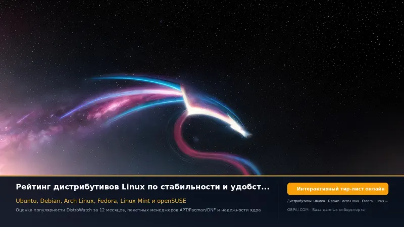 Рейтинг дистрибутивов Linux