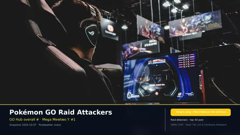 Pokémon GO Raid Attackers Tier List 2026 - 天梯图与数据榜单