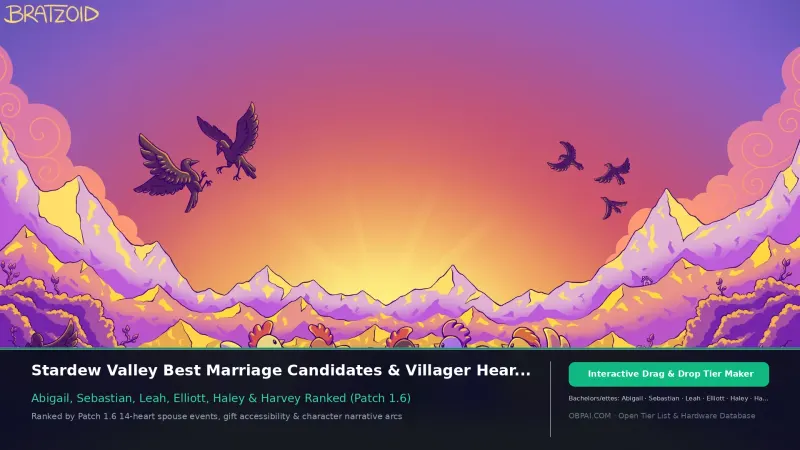 Stardew Valley Character Tier List for 2026