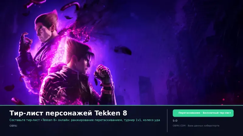 Тир-лист персонажей Tekken 8