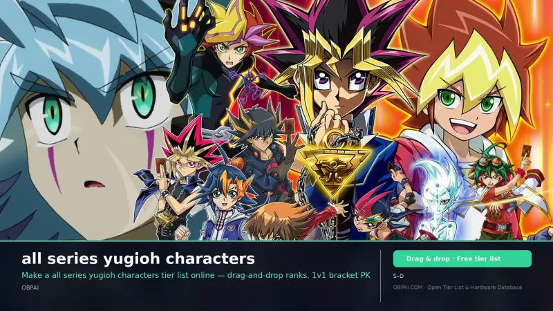 all series yugioh characters