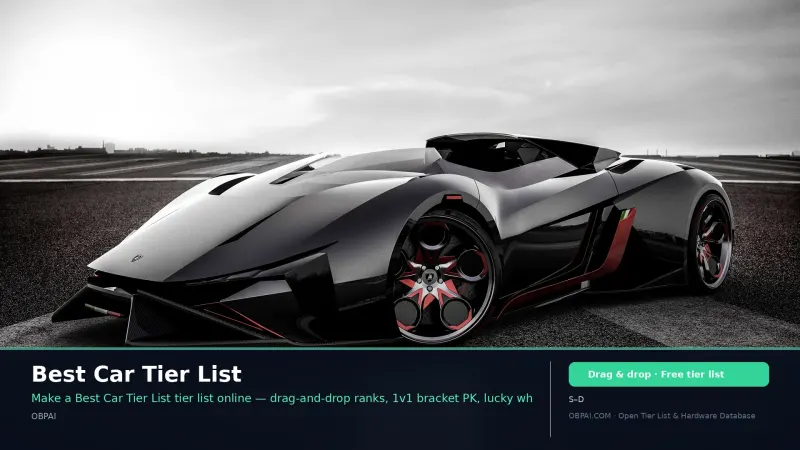 Best Car Tier List