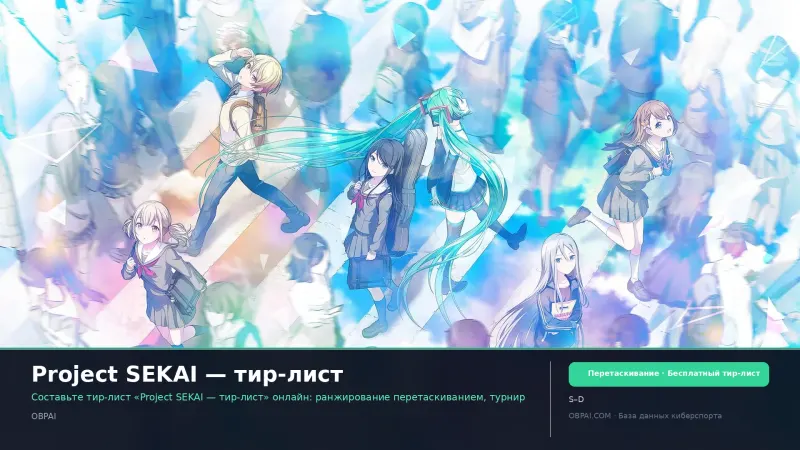 Project SEKAI — тир-лист