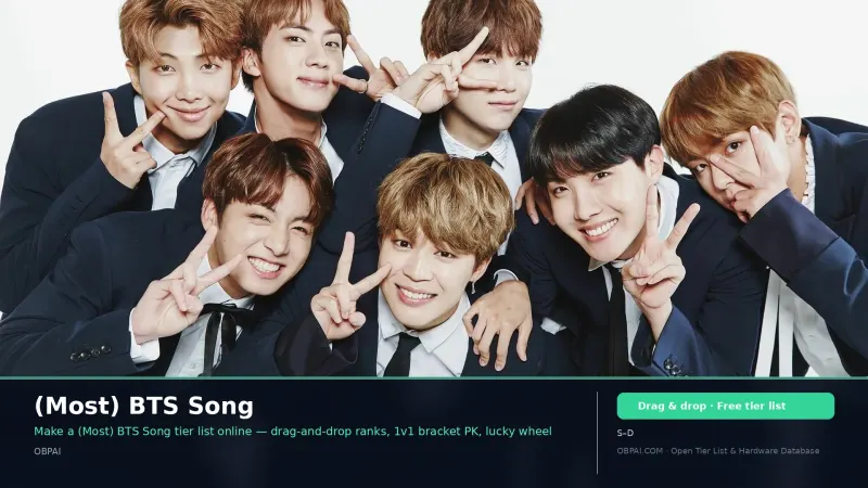 (Most) BTS Song
