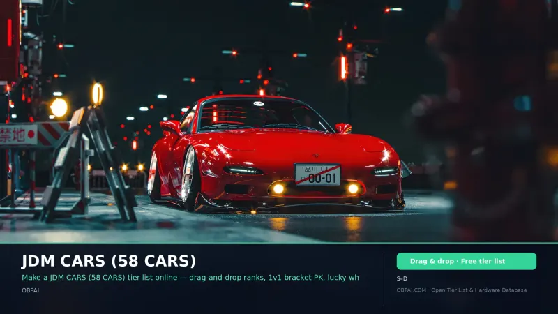 JDM CARS (58 CARS)