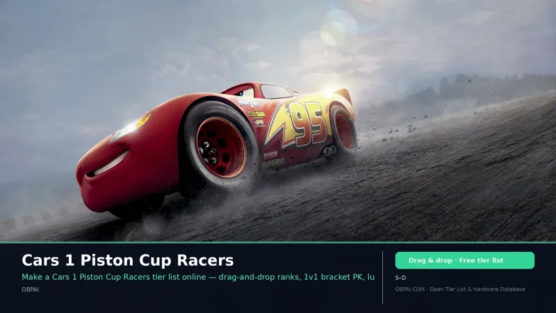 Cars 1 Piston Cup Racers