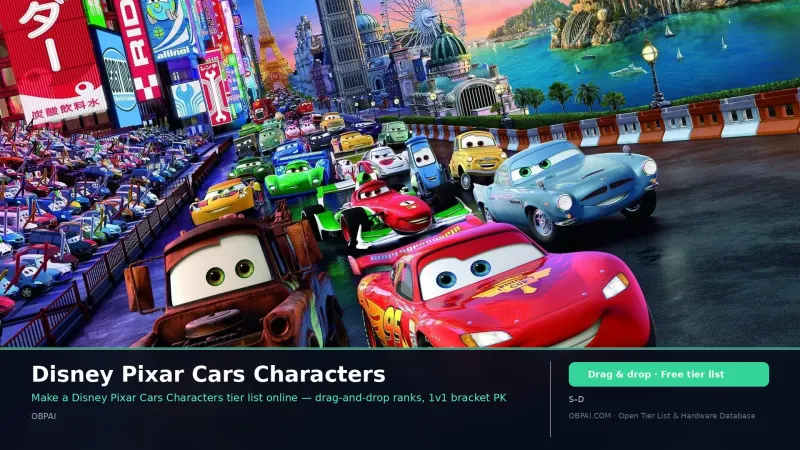 Disney Pixar Cars Characters