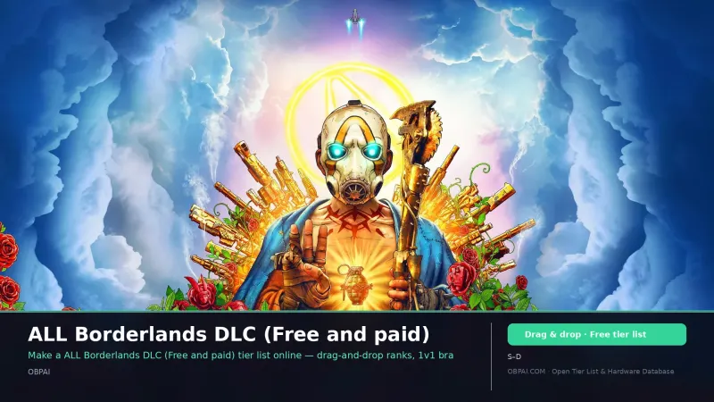 ALL Borderlands DLC (Free and paid)