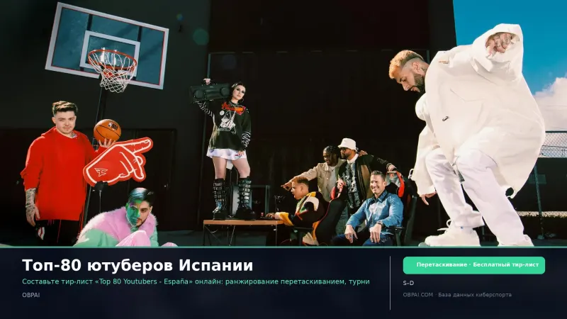Топ-80 ютуберов Испании