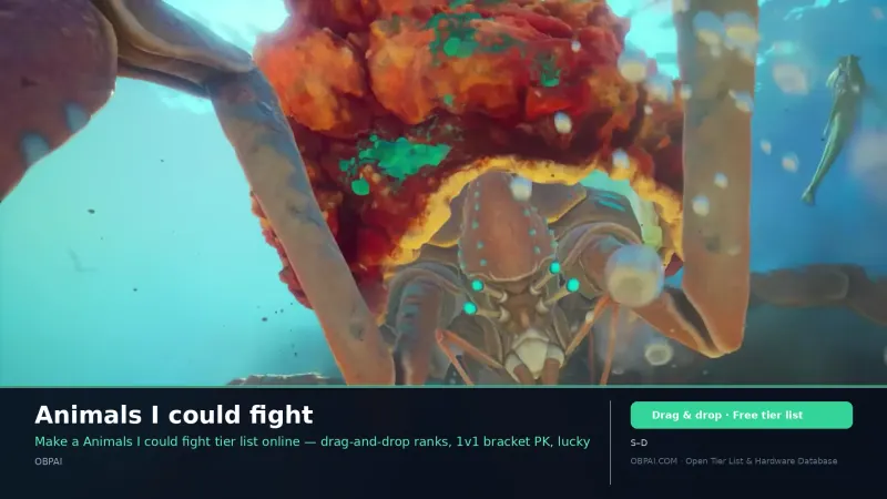 Animals I could fight
