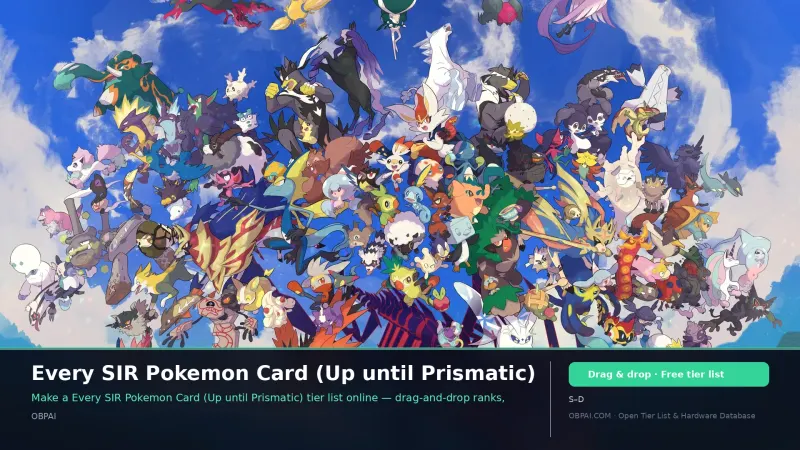 Every SIR Pokemon Card (Up until Prismatic)