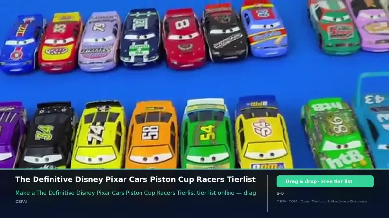 The Definitive Disney Pixar Cars Piston Cup Racers Tierlist