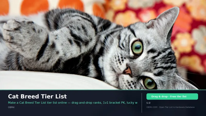 Cat Breed Tier List