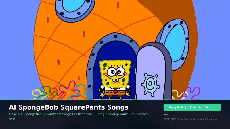 AI SpongeBob SquarePants Songs